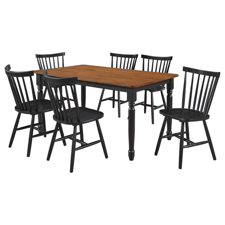 coaster-furniture-183041-s7-hollyoak-7-piece-rectangular-dining-set-walnut-and-black