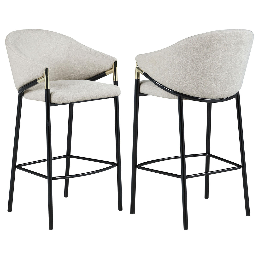 Coaster Furniture 183437 Chadwick Fabric Upholstered Bar Chair Beige