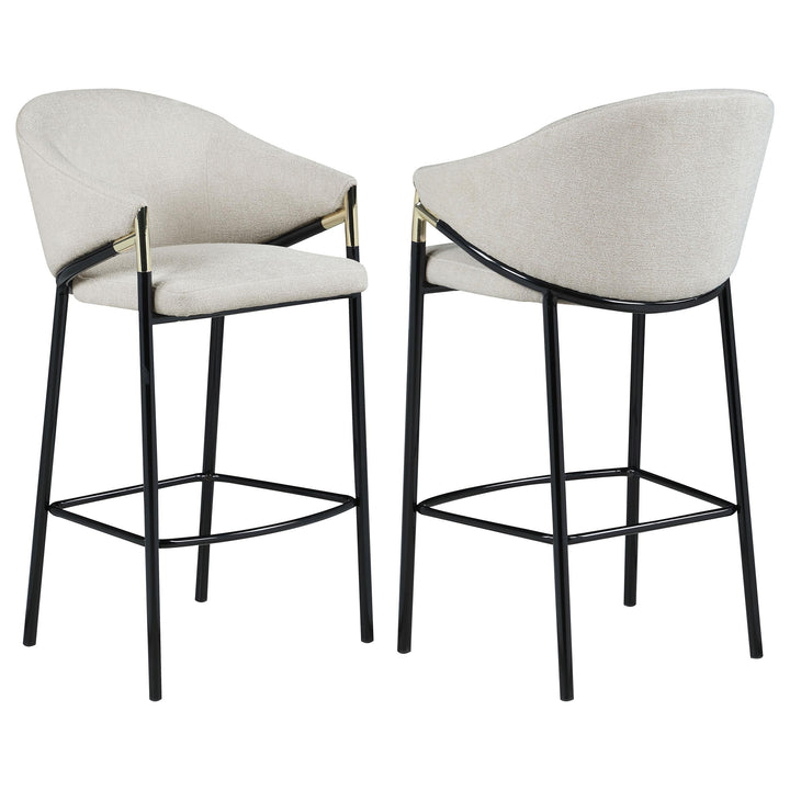 Coaster Furniture 183437 Chadwick Fabric Upholstered Bar Chair Beige