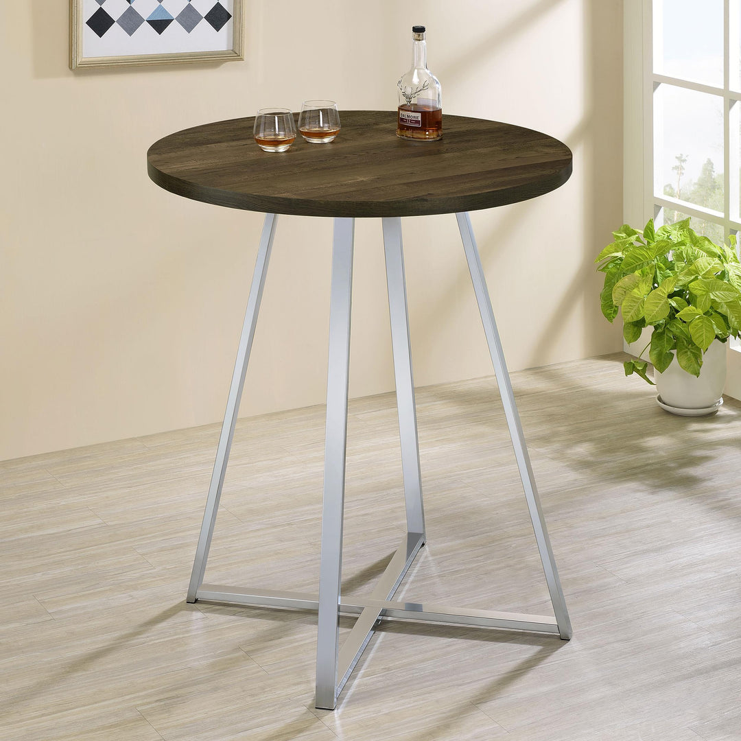 coaster-furniture-183516-burkhart-round-35-inch-pub-height-bistro-bar-table-brown-oak