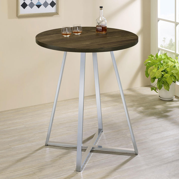 coaster-furniture-183516-burkhart-round-35-inch-pub-height-bistro-bar-table-brown-oak