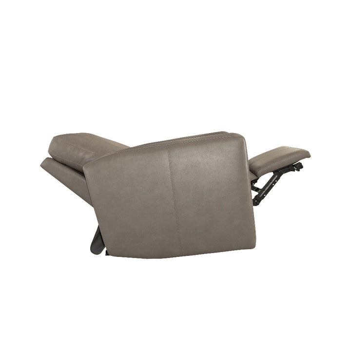 Aria Leather Power Recliner in Fawn