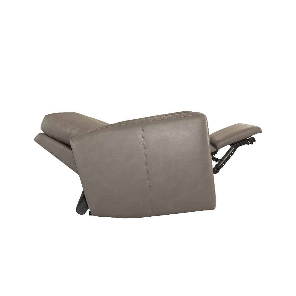Aria Leather Power Recliner in Fawn
