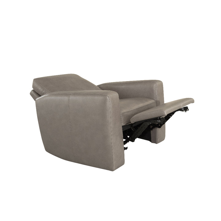 Aria Leather Power Recliner in Fawn