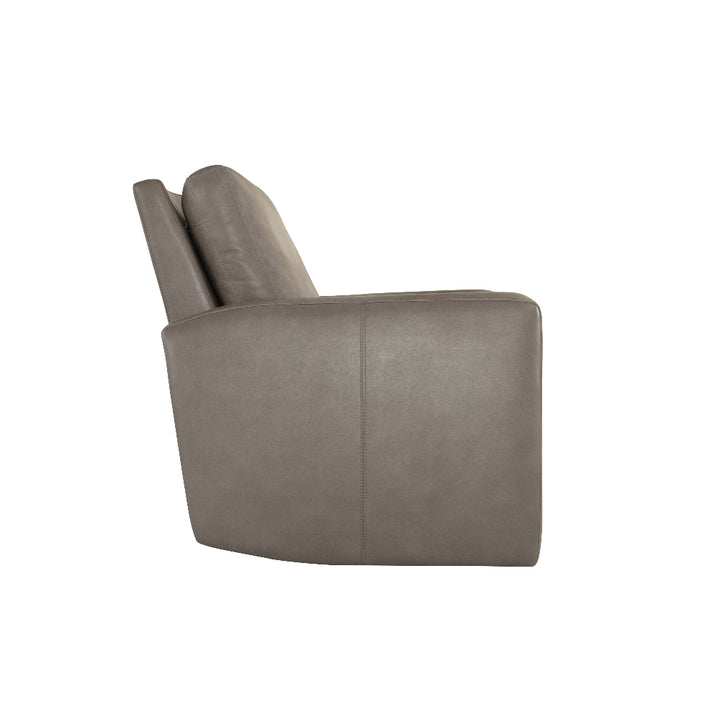 Aria Leather Power Recliner in Fawn