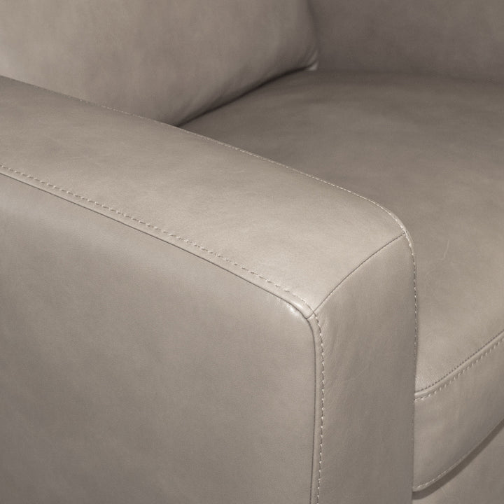 Aria Leather Power Recliner in Fawn