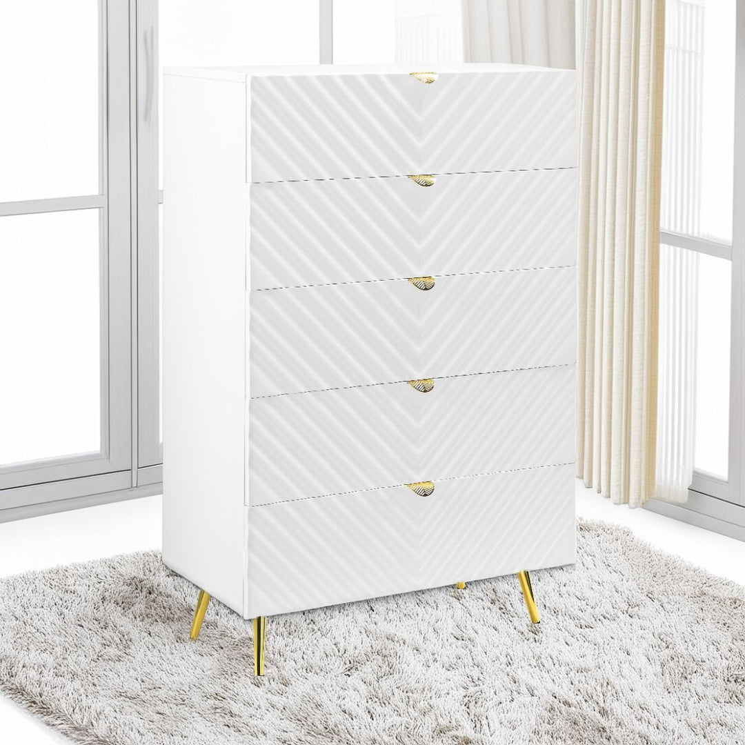 Gaines - Chest - White High Gloss