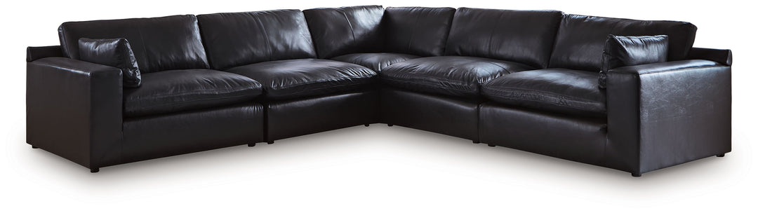 Emilia - 5-Piece Sectional - Black by Ashley Furniture product image