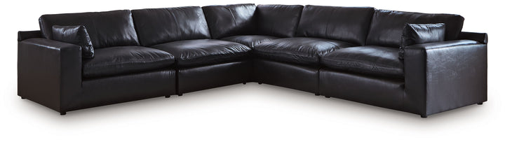Emilia - 5-Piece Sectional - Black by Ashley Furniture product image