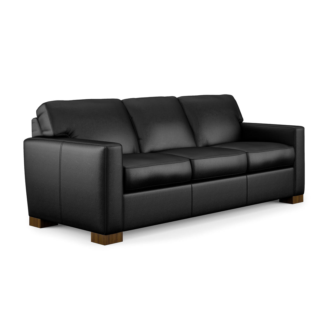 Flexsteel B3399-31 Bryant  Leather Sofa  Dark Gray