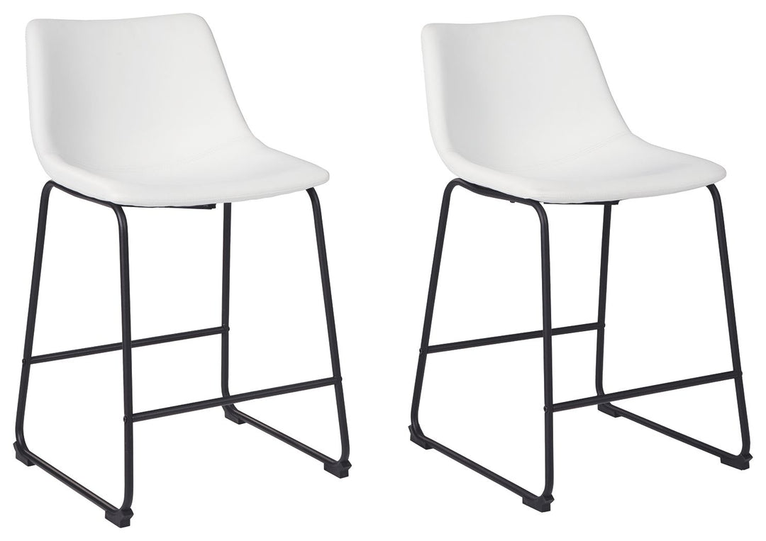 Centiar - Upholstered Barstool (Set of 2) - White