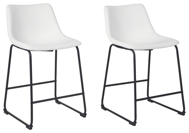 Centiar - Upholstered Barstool (Set of 2) - White