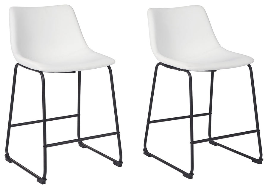 Centiar - Upholstered Barstool (Set of 2) - White