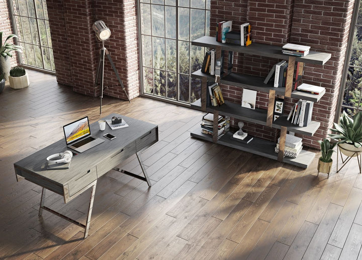 Dessart - Modern Elm Grey Office Desk