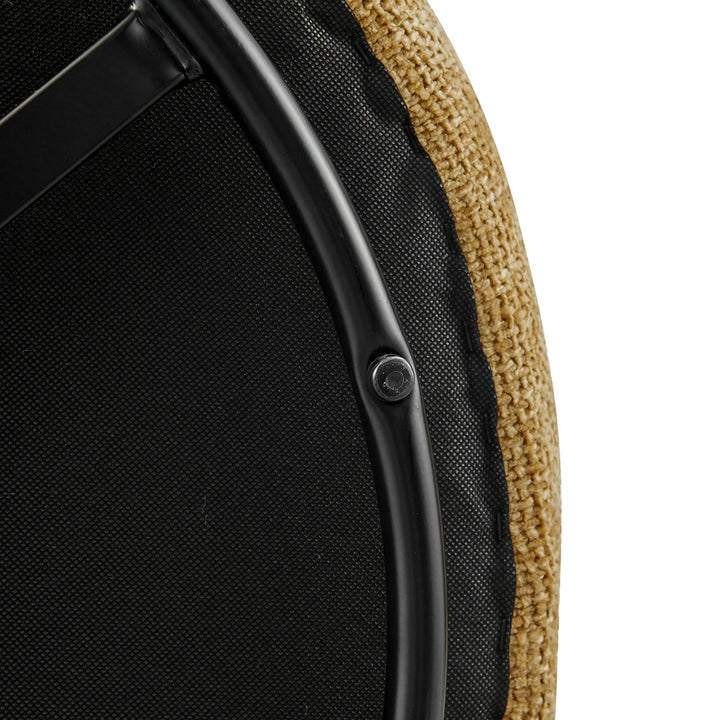Jazzlyn Chenille Swivel Accent Chair - Grenada Mustard - view 12