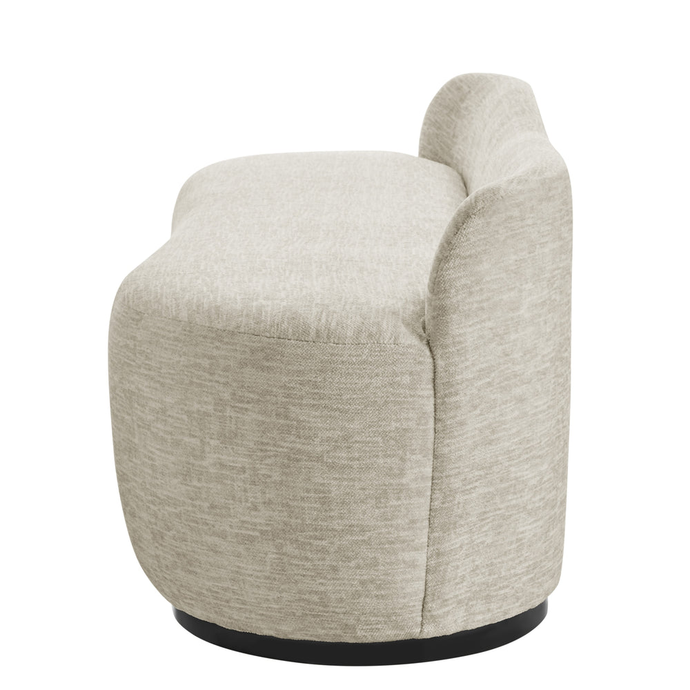 Mandy Fabric Bench - Pasadena Beige - view 4