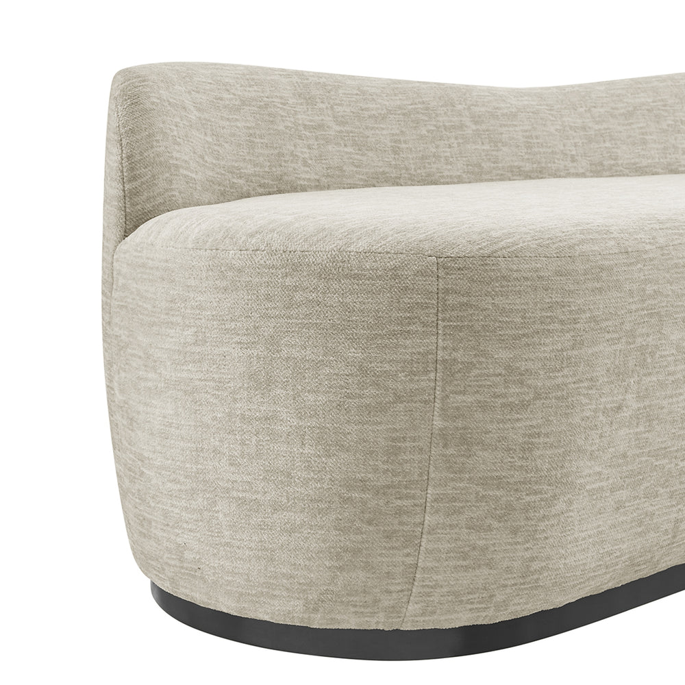Mandy Fabric Bench - Pasadena Beige - view 9