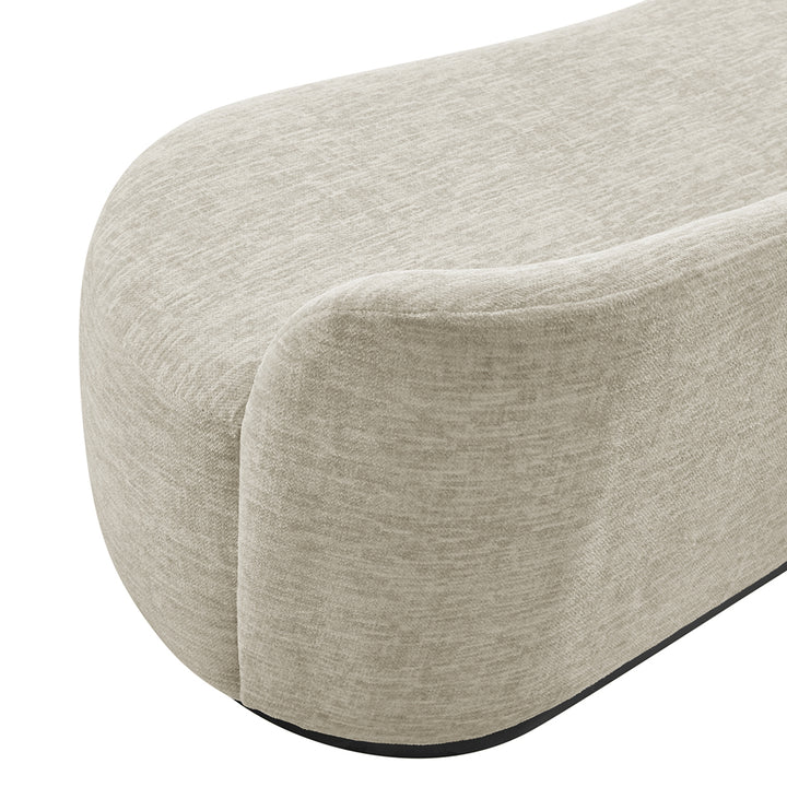 Mandy Fabric Bench - Pasadena Beige - view 8