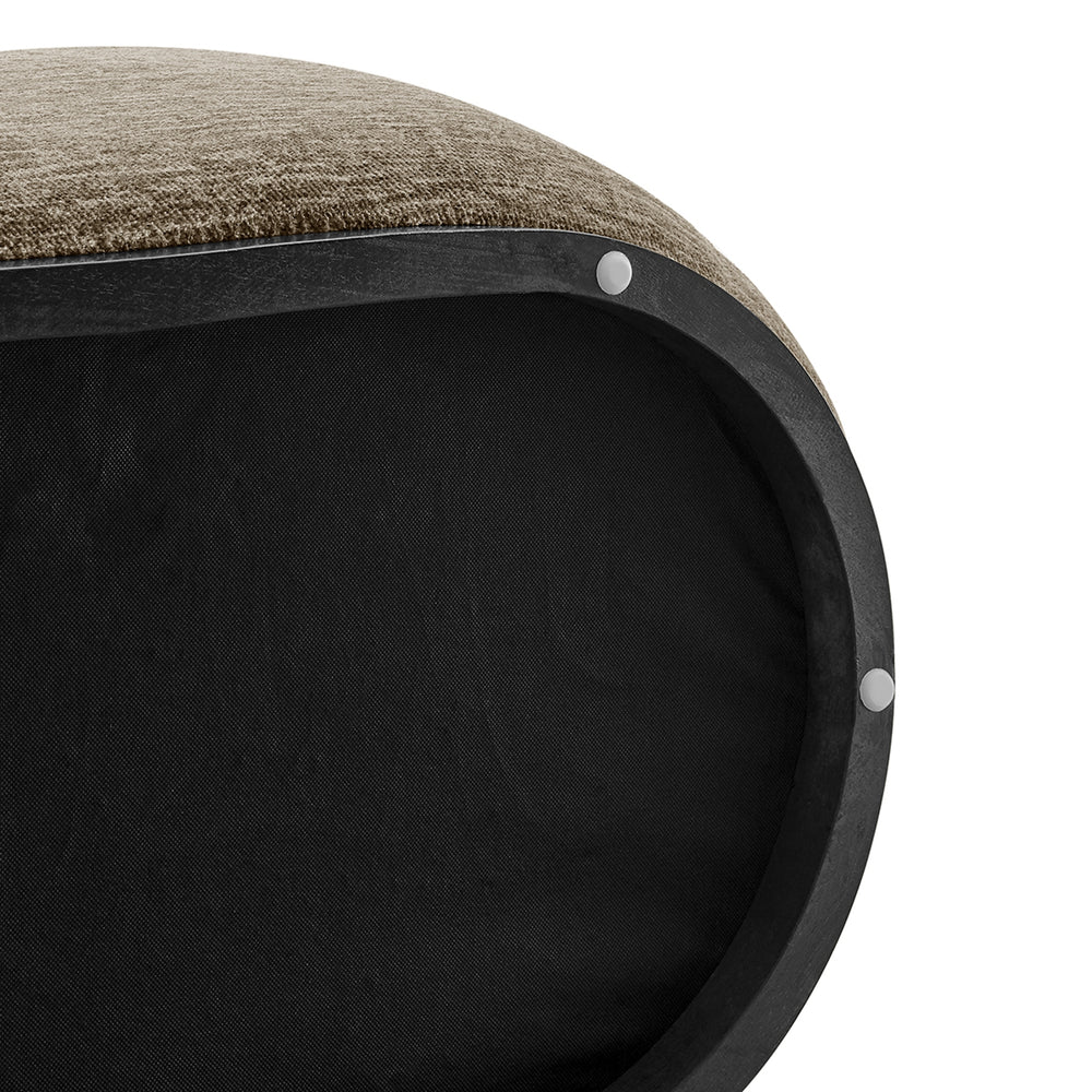 Mandy Fabric Bench - Pasadena Taupe - view 12