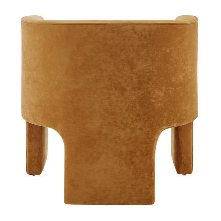 Matteo Velvet Accent Arm Chair - Dainty Caramel - view 7