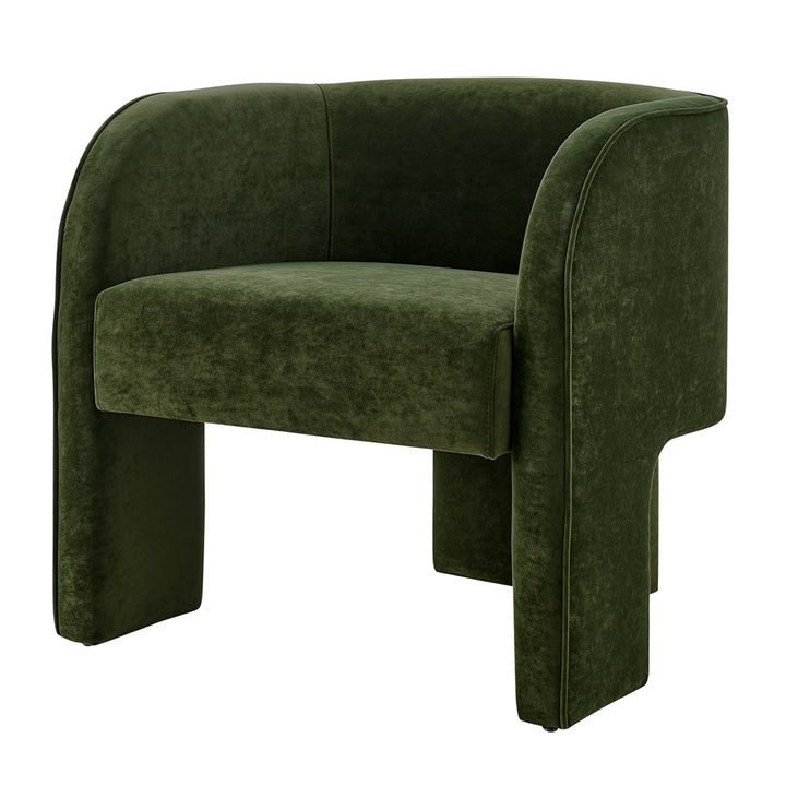 Matteo Velvet Accent Arm Chair - Dainty Green