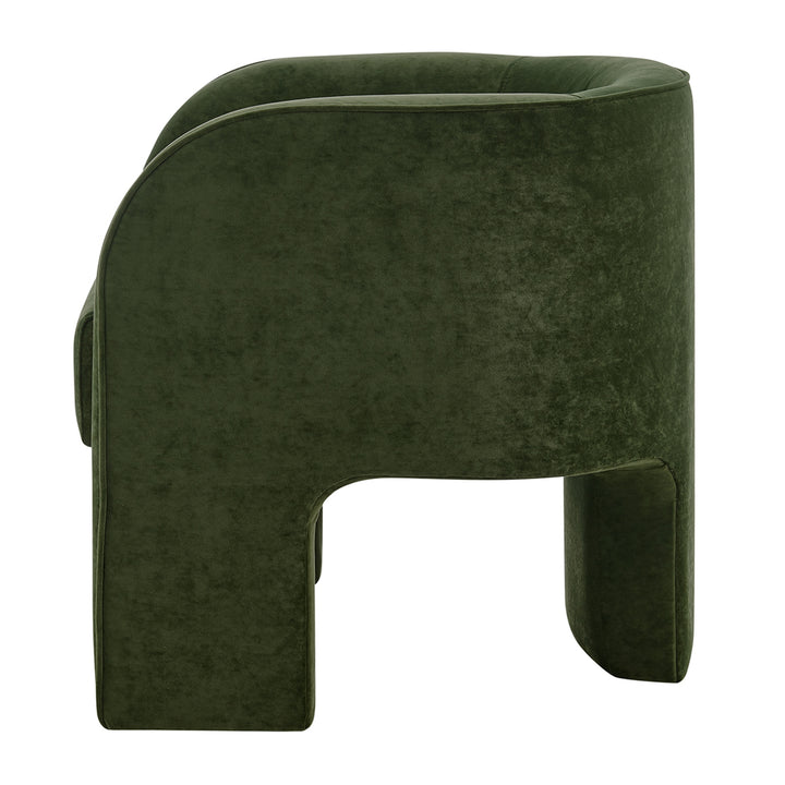 Matteo Velvet Accent Arm Chair - Dainty Green - view 6