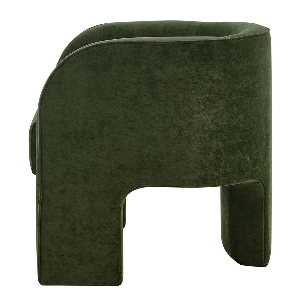 Matteo Velvet Accent Arm Chair - Dainty Green - view 6