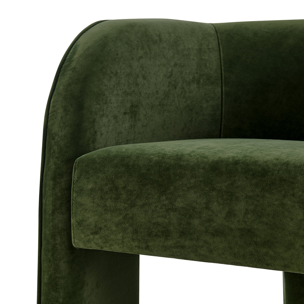 Matteo Velvet Accent Arm Chair - Dainty Green - view 11