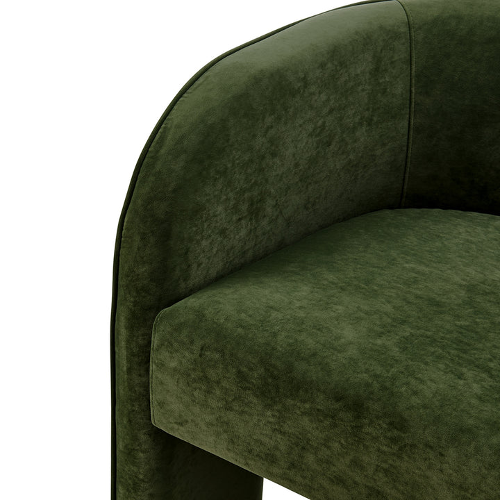 Matteo Velvet Accent Arm Chair - Dainty Green - view 10