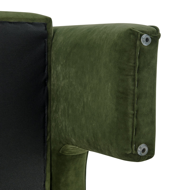 Matteo Velvet Accent Arm Chair - Dainty Green - view 13
