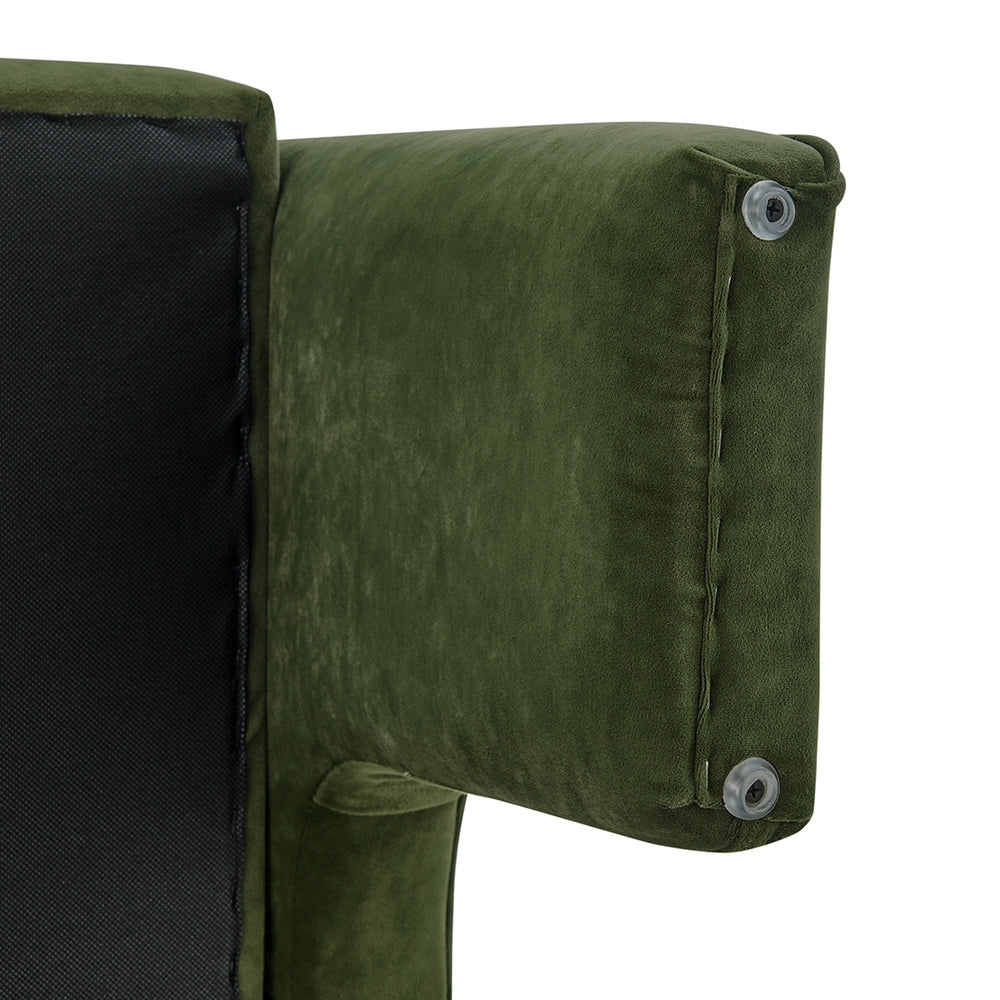Matteo Velvet Accent Arm Chair - Dainty Green - view 13