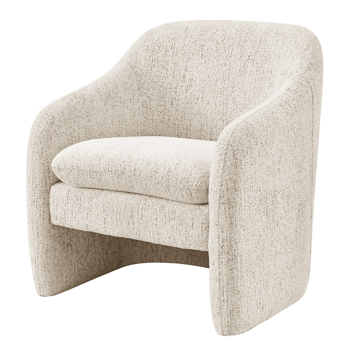 Zella Chenille Accent Arm Chair - Concord Cream