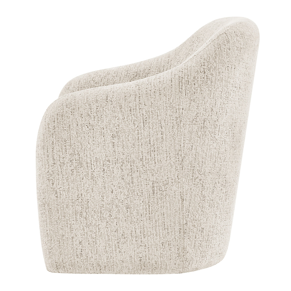Zella Chenille Accent Arm Chair - Concord Cream - view 5