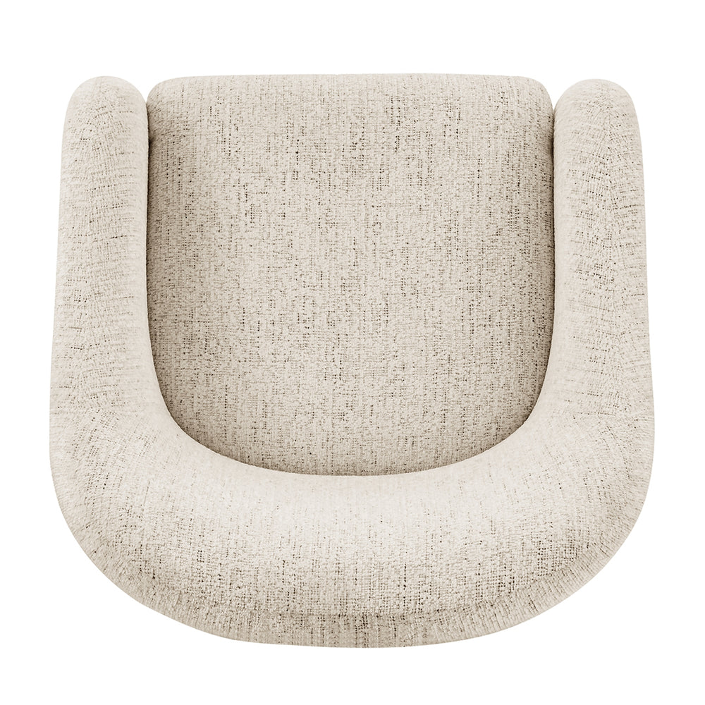 Zella Chenille Accent Arm Chair - Concord Cream - view 8