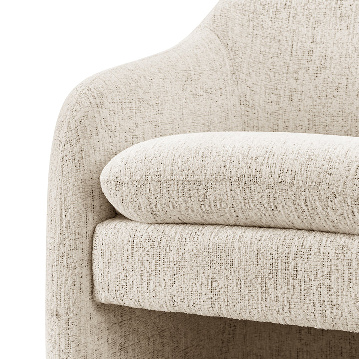 Zella Chenille Accent Arm Chair - Concord Cream - view 10
