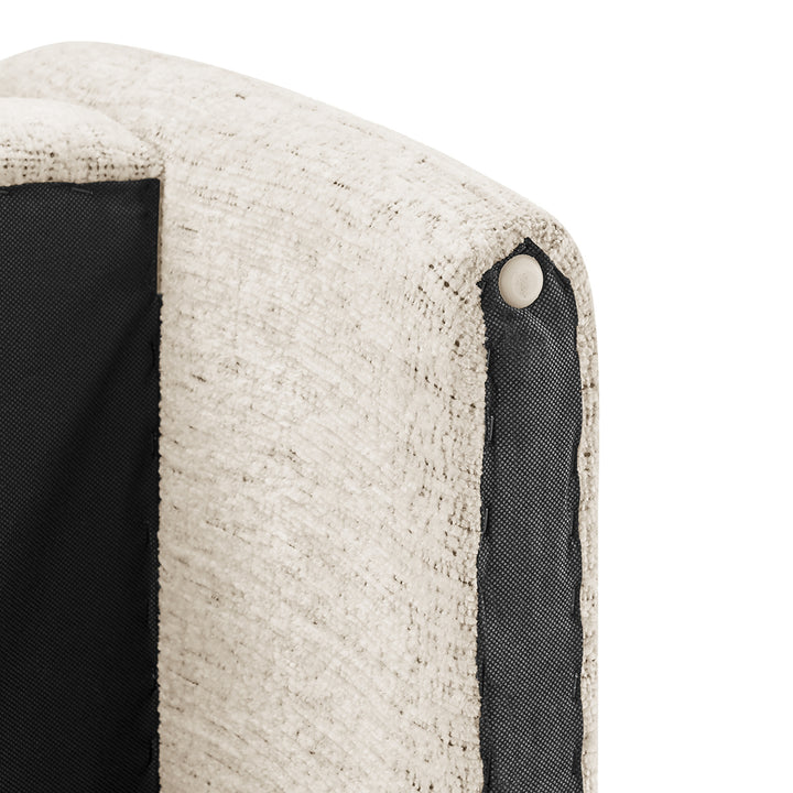 Zella Chenille Accent Arm Chair - Concord Cream - view 12