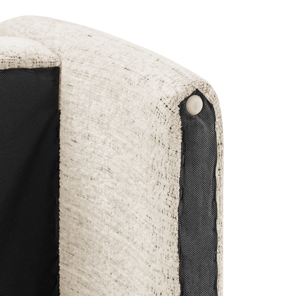 Zella Chenille Accent Arm Chair - Concord Cream - view 12