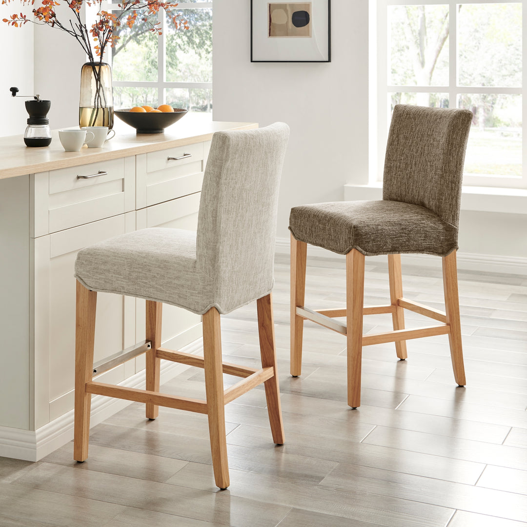 Milton Fabric Counter Stool - Pasadena Beige - view 3