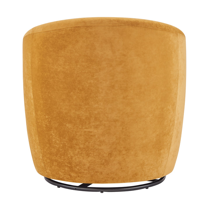 Regina Velvet Swivel Accent Arm Chair - Dainty Caramel - view 5