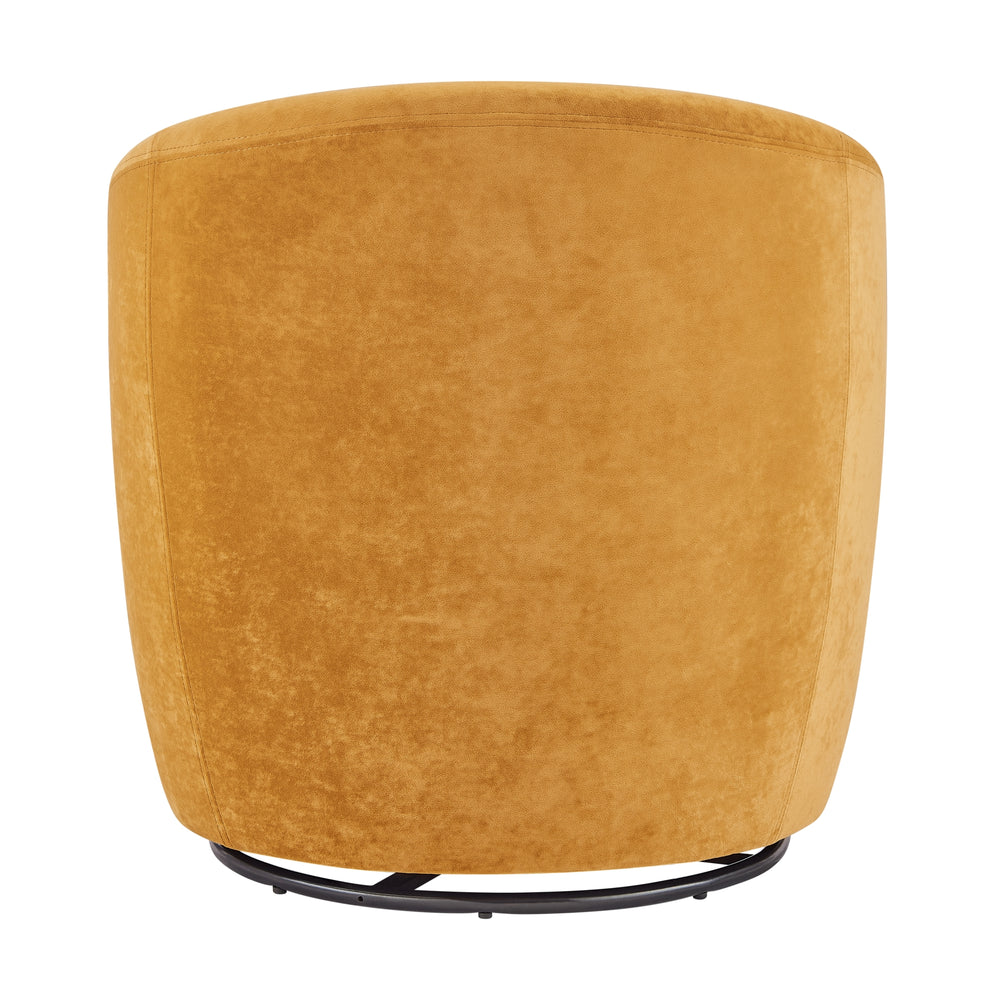 Regina Velvet Swivel Accent Arm Chair - Dainty Caramel - view 5