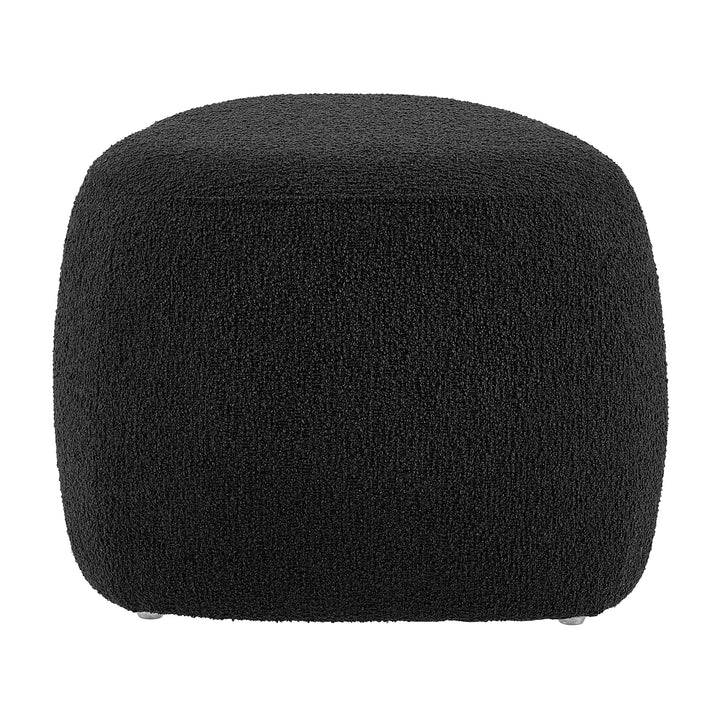 Carlese Boucle Small Ottoman - Palladian Charcoal - view 6