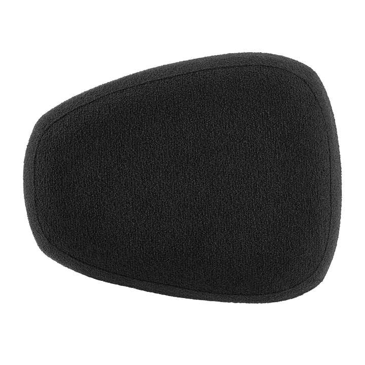 Carlese Boucle Small Ottoman - Palladian Charcoal - view 9