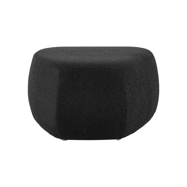Carlese Boucle Big Ottoman - Palladian Charcoal - view 6