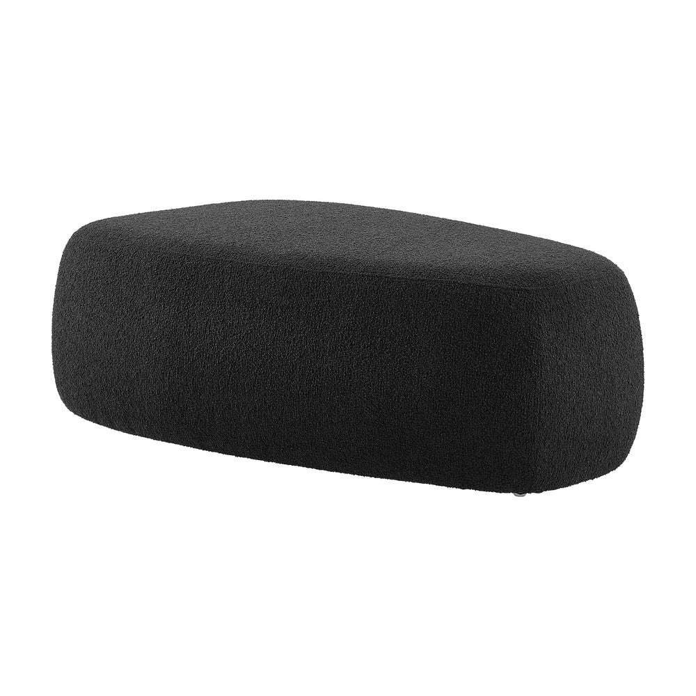 Carlese Boucle Big Ottoman - Palladian Charcoal - view 8