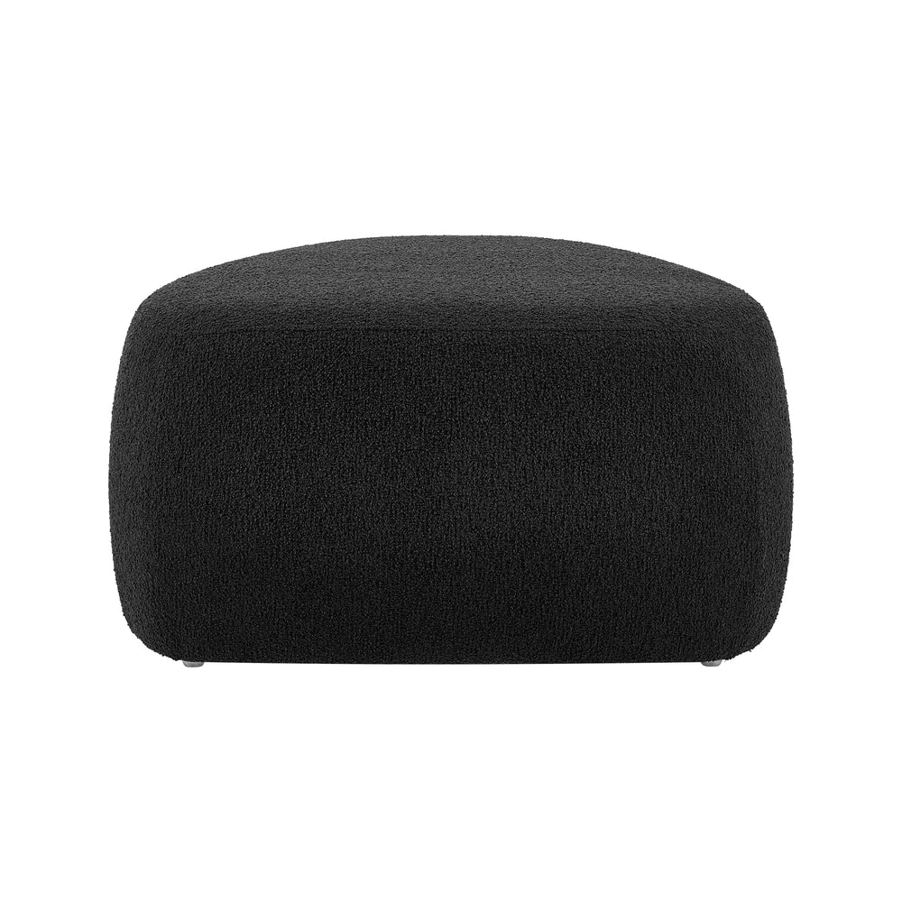 Carlese Boucle Big Ottoman - Palladian Charcoal - view 7