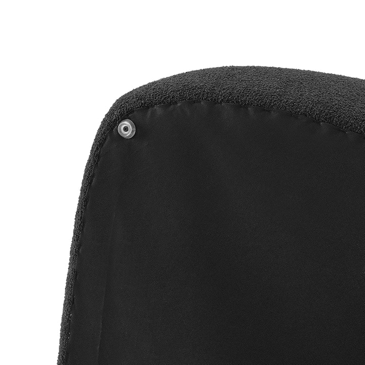 Carlese Boucle Big Ottoman - Palladian Charcoal - view 12