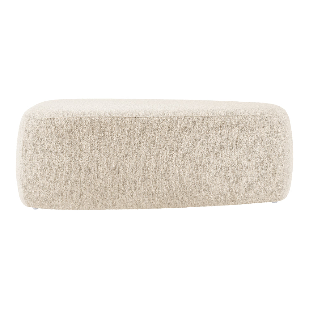Carlese Boucle Big Ottoman - Palladian Beige - view 5