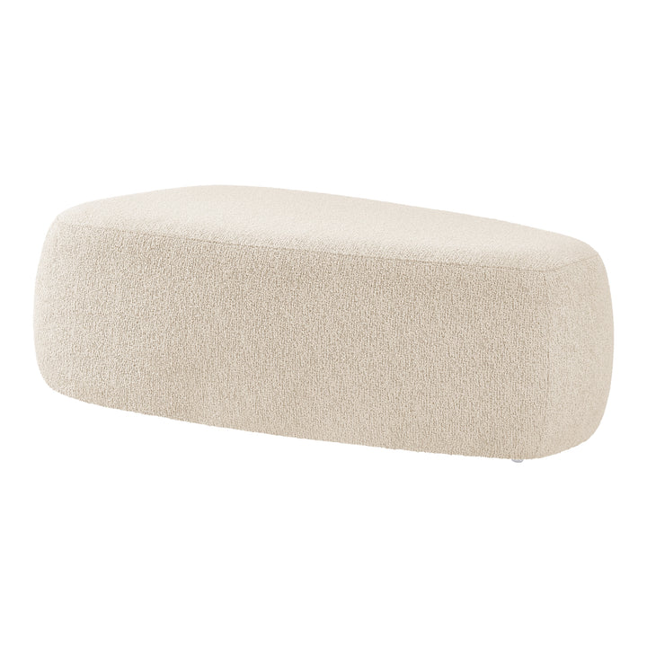 Carlese Boucle Big Ottoman - Palladian Beige - view 8
