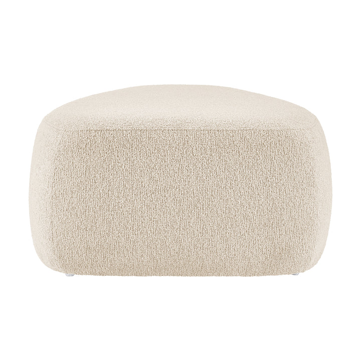 Carlese Boucle Big Ottoman - Palladian Beige - view 7