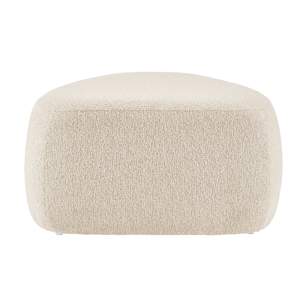 Carlese Boucle Big Ottoman - Palladian Beige - view 7